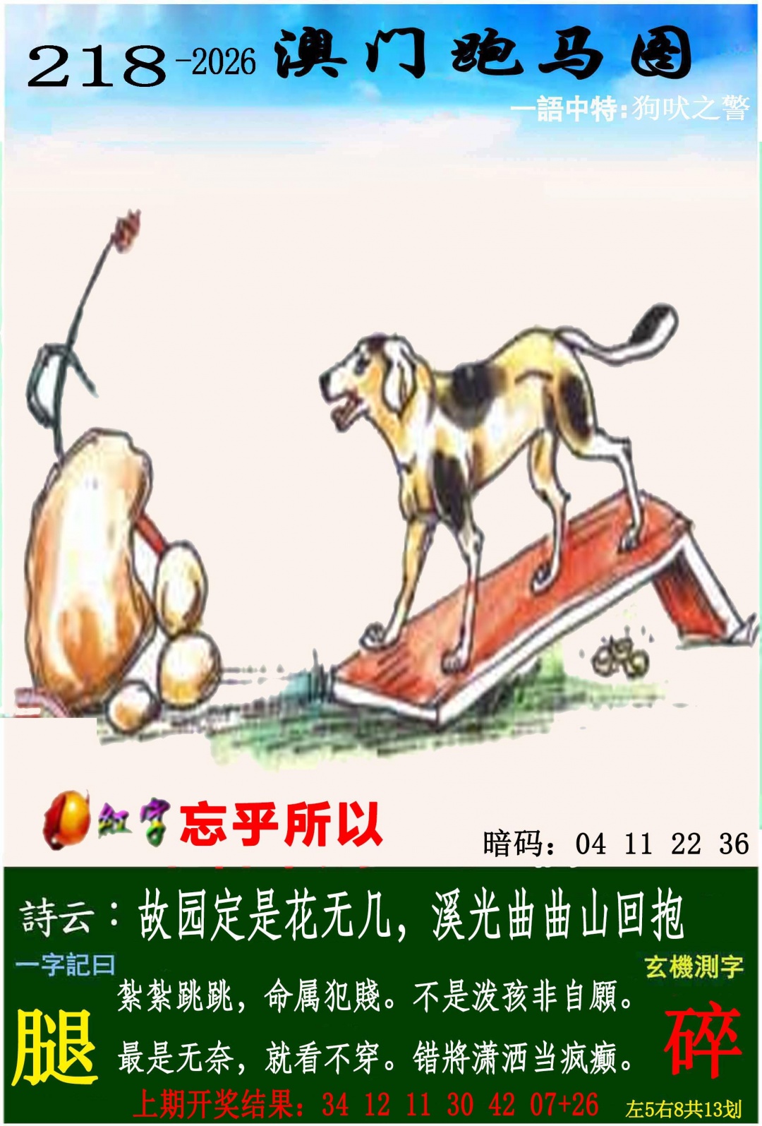 跑马图