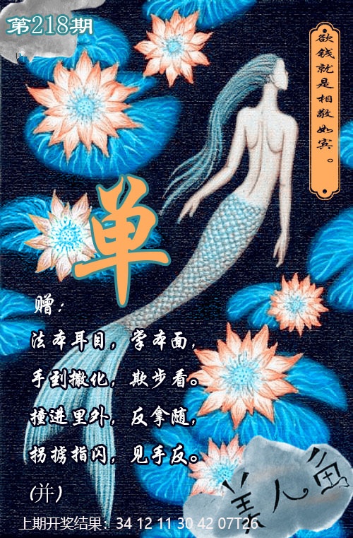 美人鱼单双中特图